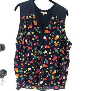 ModCloth Polka Dot Sleeveless Tunic